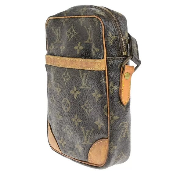 LOUIS VUITTON Danube Shoulder Bag Monogram Leather Brown France - Picture 13 of 16